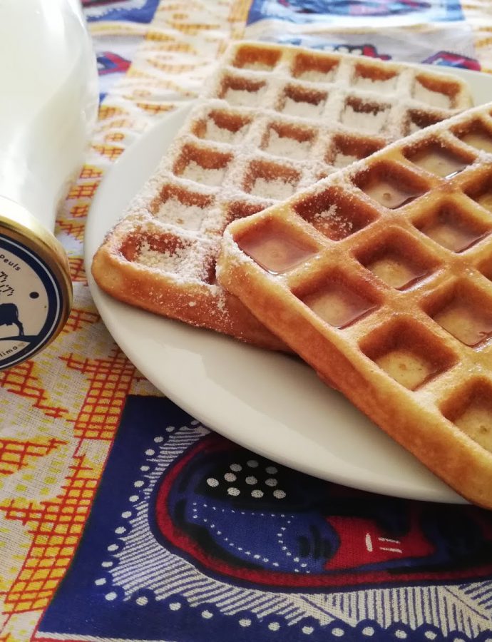 Gaufres légères au lait frais