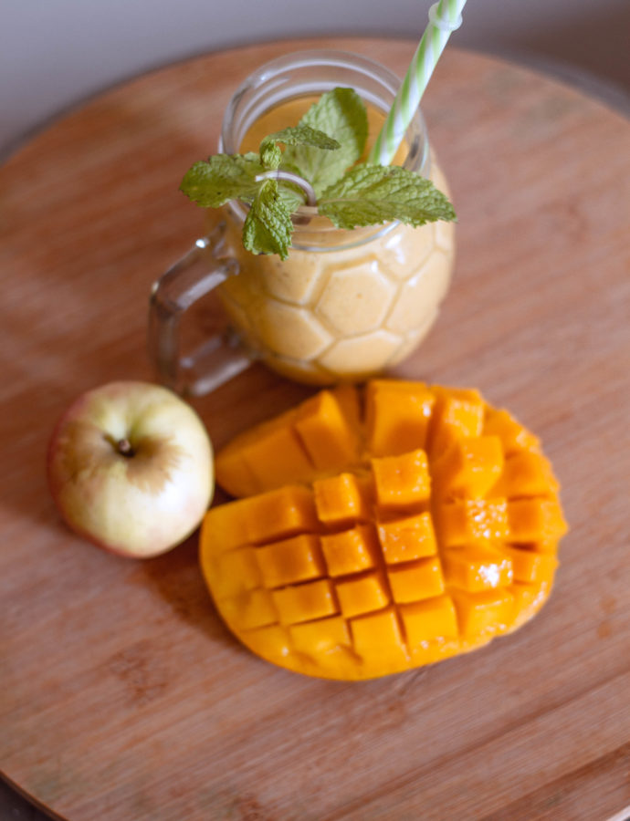 Smoothie Mangue-Pomme-Menthe