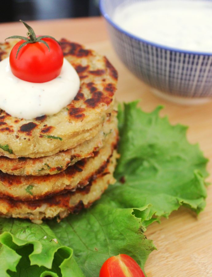 Galettes de patate douce au poisson